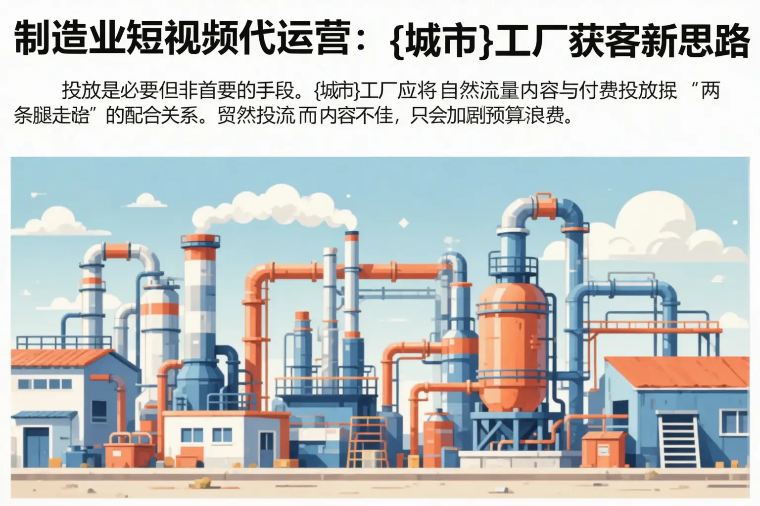制造业短视频代运营：独山子工厂获客新思路